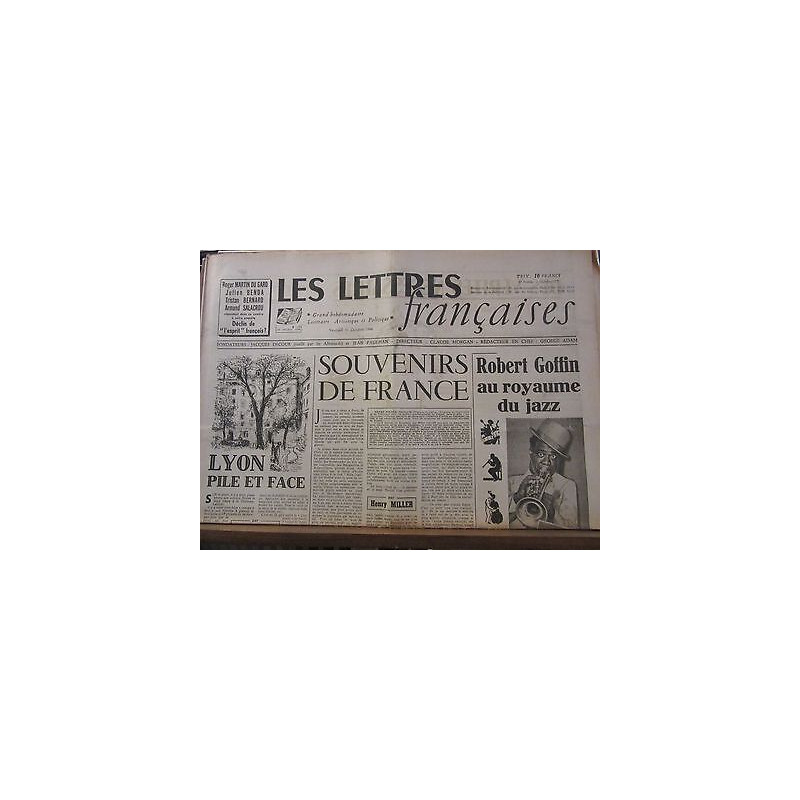 Les Lettres Françaises n129 11 Octobre 1946 paulhan peynet effel h...