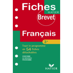 Fiches Brevet Hatier : Français 3e