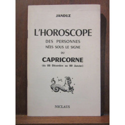 Janduz L'horoscope des personnes nées sous le signe du Capricorne