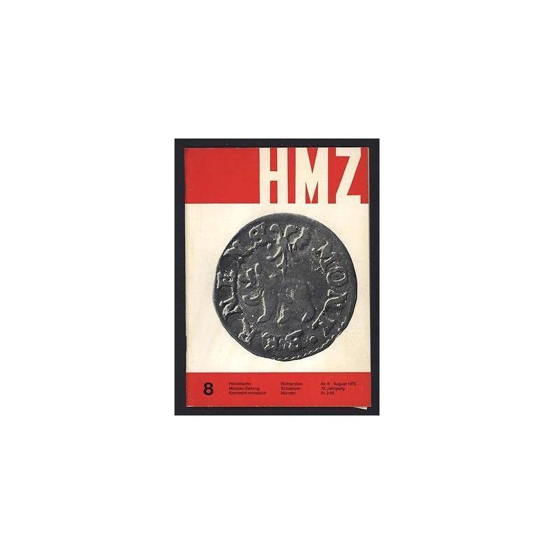 HMZ Helvetische münzen zeitung Erscheint monatlich Numismatisme Suisse