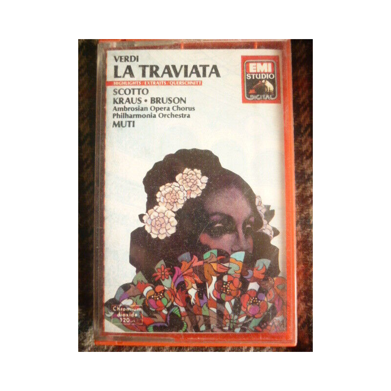 VERDI LA TRAVIATA Cassette Audio-K7 EMI EG 7 63088 4