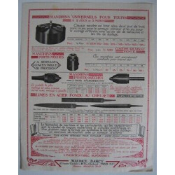 Pub éts MAURICE DARCY Paris Outillage Usinage Sciage