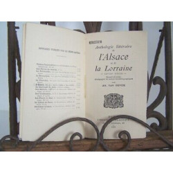 Van Bever Anthologie littéraire de l'ALSACE et de la LORRAINE du...