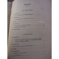 Le mois Synthèse de l'Activité mondiale du 1er Décembre 35 au 1er...