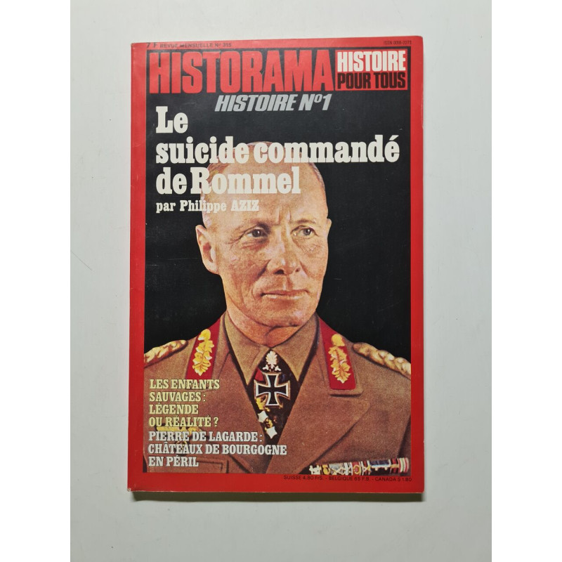 Historama nº 315 le suicide commandé de Rommel