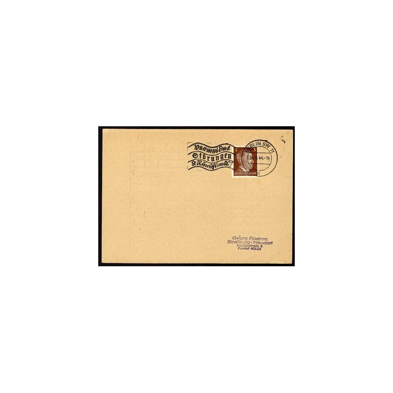 Allemagne n 706 Yv. flamme WW2 BERLIN SW 11 ai Timbre Allemand Mi...