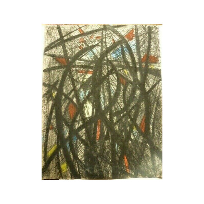 Madeleine claass architecture pastels gras sur papier 65 cm x 50 cm