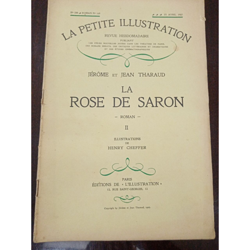 La petite Illustration N° 330. La rose de Saron II