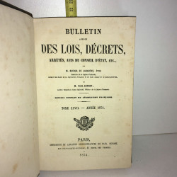 Bacqua et Dupont BULLETIN ANNOTE DES LOIS DECRETS ARRETES année