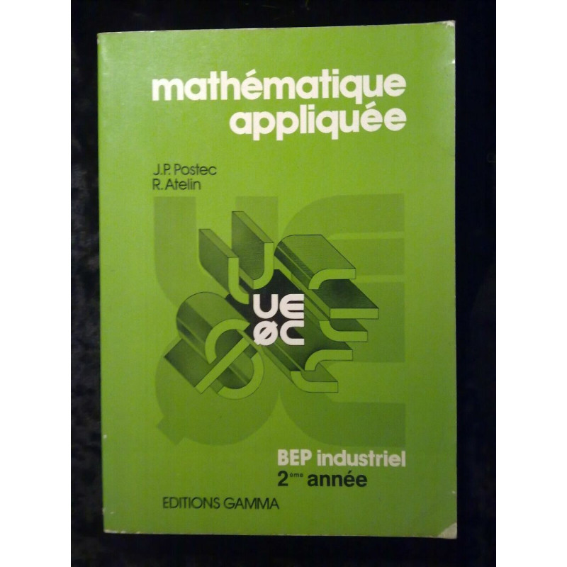 Decreton poret Mathématique appliquée 2è année BEP industriels gamma
