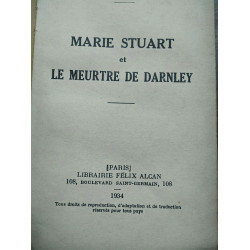 Jean héritier Marie Stuart et le meurtre de darnley Félix alcan