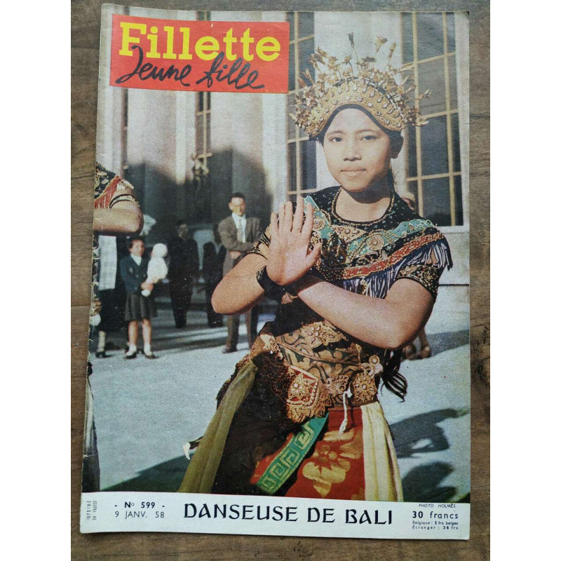 Fillette jeune fille n599 9 Janvier 1958