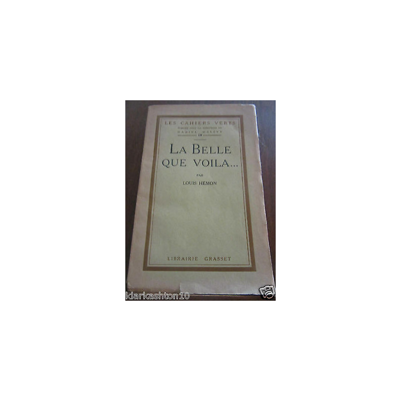 la Belle que voila Librairie Grasset