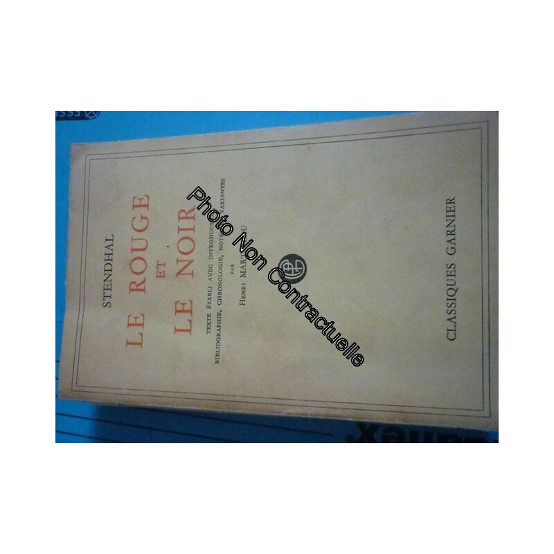 Le Rouge Et Le Noir De Stendhal