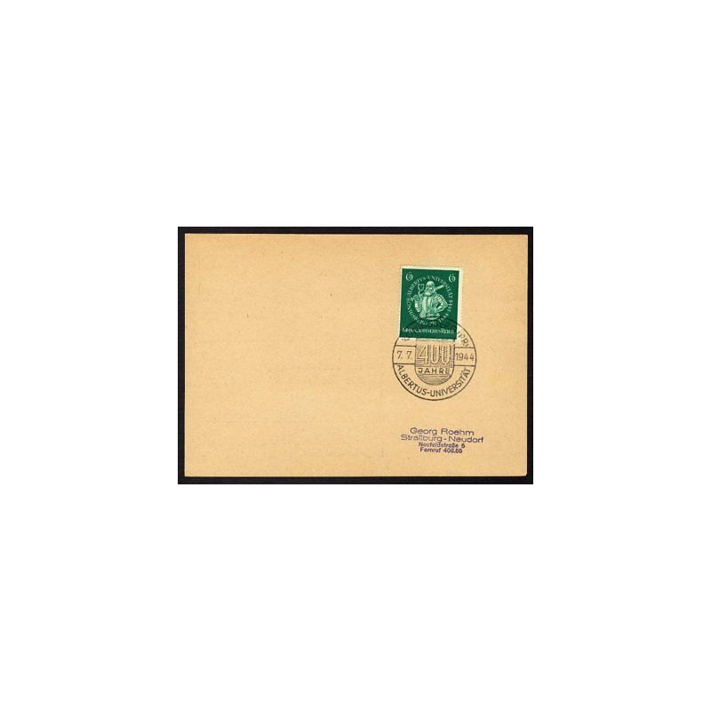 Allemagne n 816 Yv. cachet WW2 KÖNIGSBERG Mi. 896