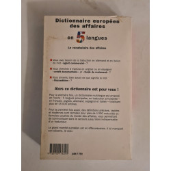Dictionnaire européen des affaires 5 langues