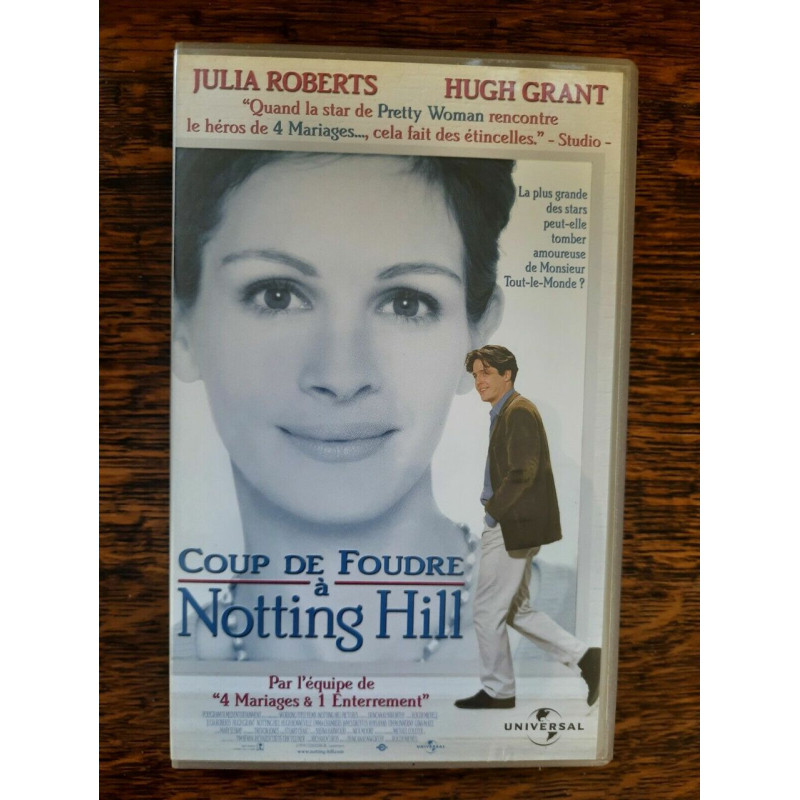 Cassette Video - Coupe de Foudre à Notting Hill Avec Julia Roberts