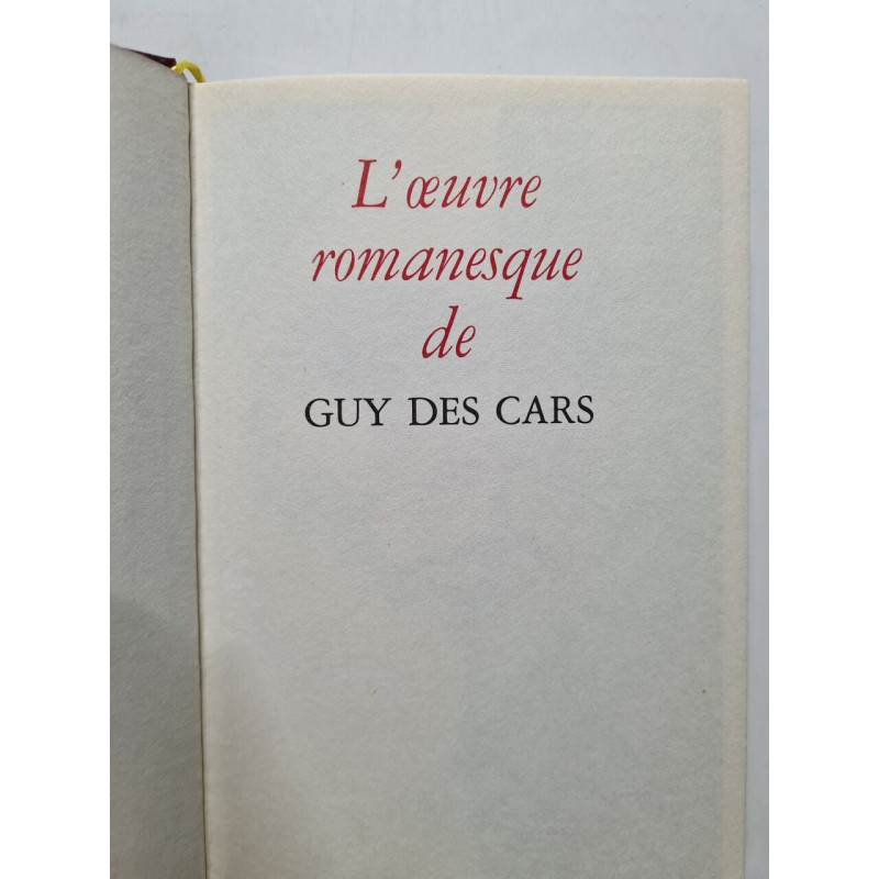 L'oeuvre romanesque de Gay des Cards