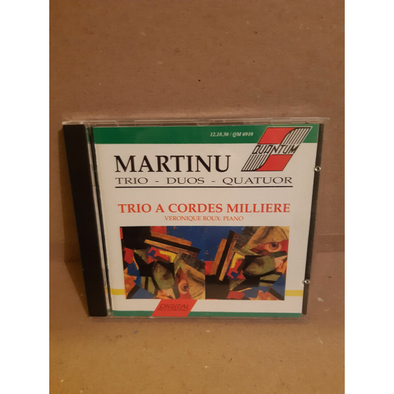 Martinu Trio à cordes millière CD