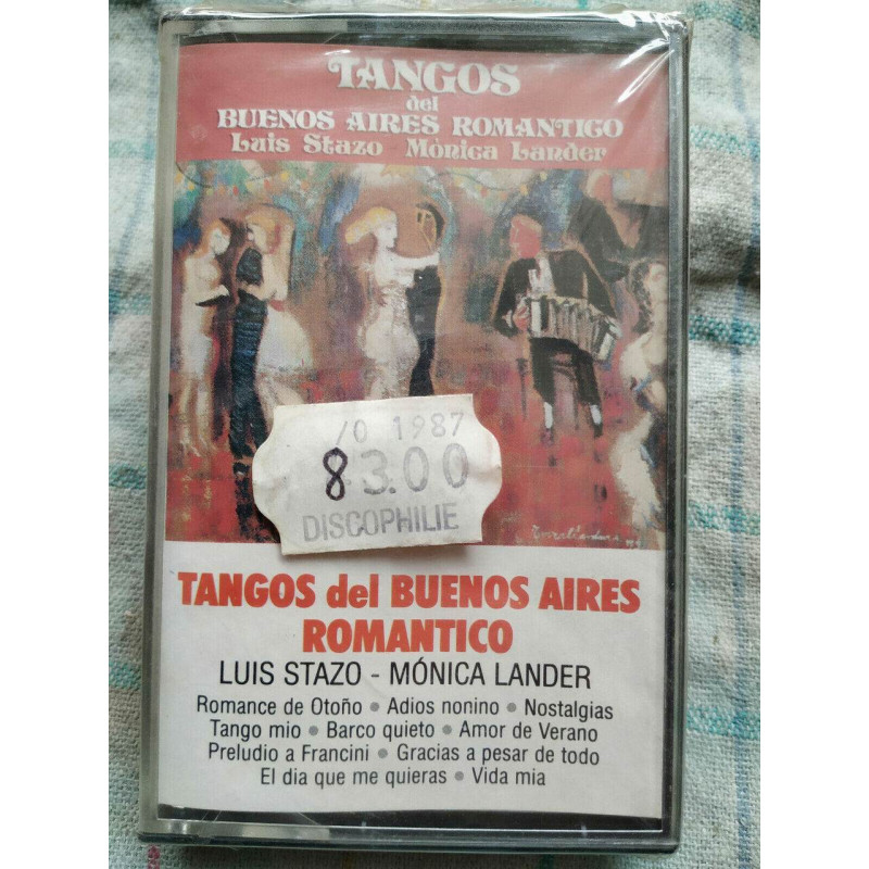 Tangos del Buenos Aires Romantico Luis Stazo Cassette Audio NEUVE...