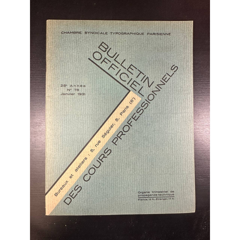 Bulletin Officiel des Cours Professionnels n°78