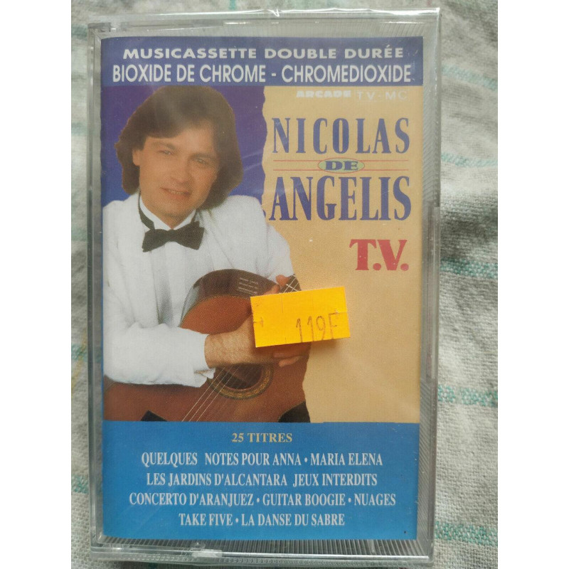 Nicolas de Angelis 25 Titres Cassette Audio-K7 NEUVE SOUS BLISTER