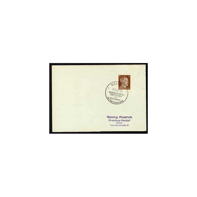 Allemagne n 706 Yv. cachet WW2 KALISCH Timbre Allemand Hitler Mi n 782