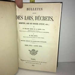 Bacqua et Dupont BULLETIN ANNOTE DES LOIS DECRETS ARRETES année