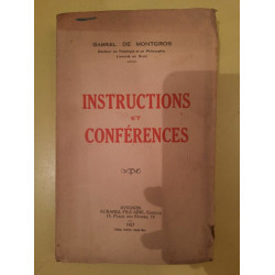 Gabriel de Montgros Instructions et Conférences Fils aine