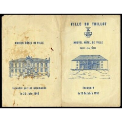 88 LE THILLOT Inauguarion Nouvel Hôtel de Ville Salle des Fêtes VOSGES