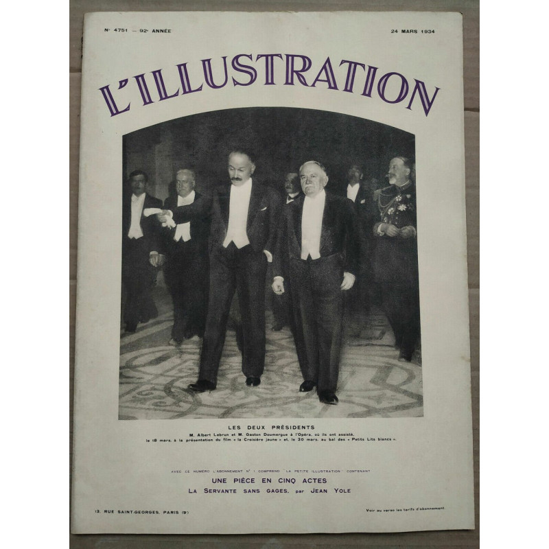 L'Illustration n4751 24 Mars 1934 La Petite Illustration n667 24...
