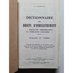 Dictionnaire des Droits d'Enregistrement