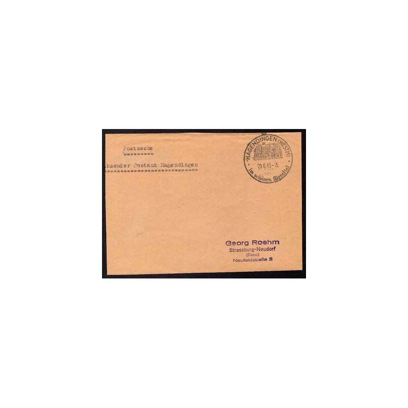 Postsache Absender Postamt HAGENDINGEN du 290643