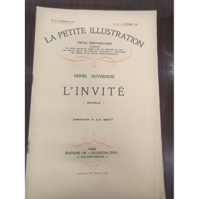 La petite Illustration N° 371. L'invité