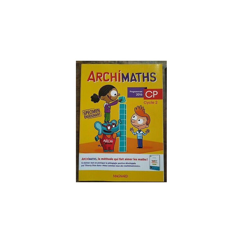 Archimaths Cycle 2 Fichier CP programmes