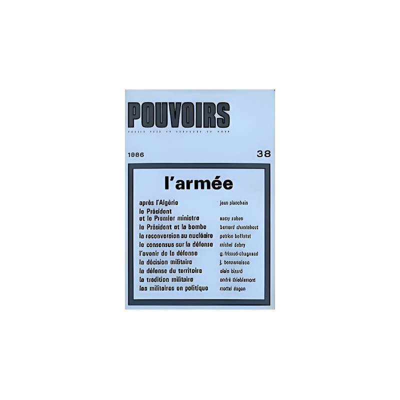 Pouvoirs - L'armée