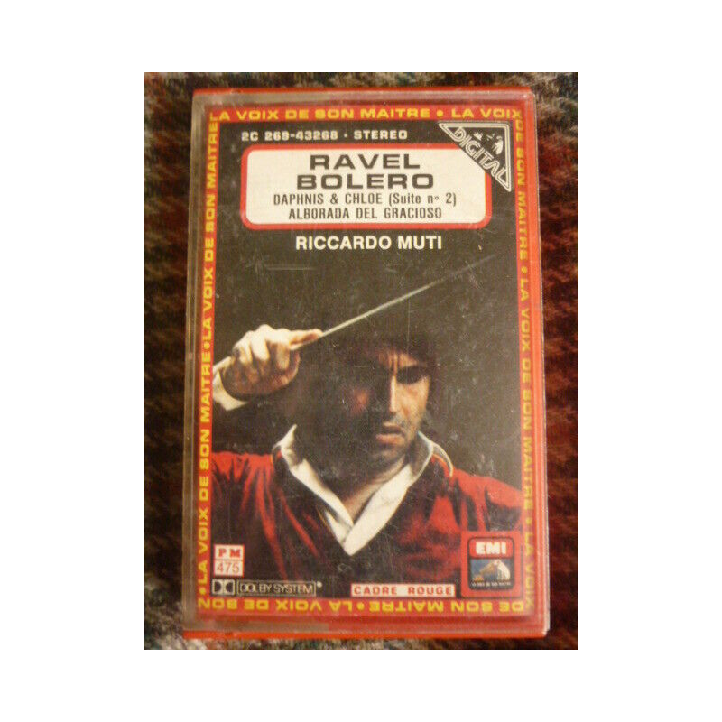 RAVEL Boléro DaphnisChloé...-R. MUTI Cassette Audio-K7 EMI 2C 269...