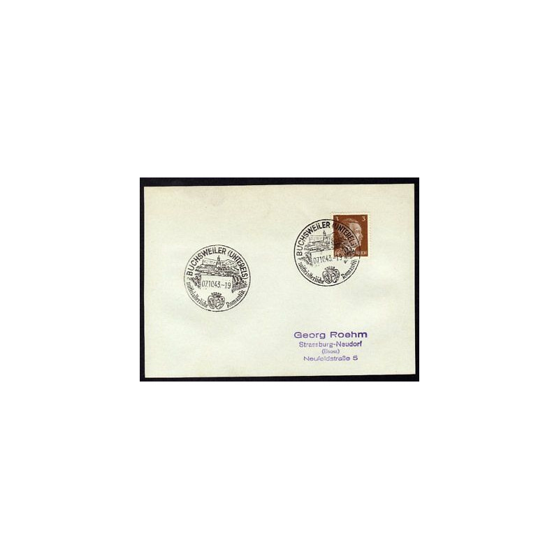 Allemagne n 706 Yv. cachet WW2 BUCHSWEILER Mi. 782
