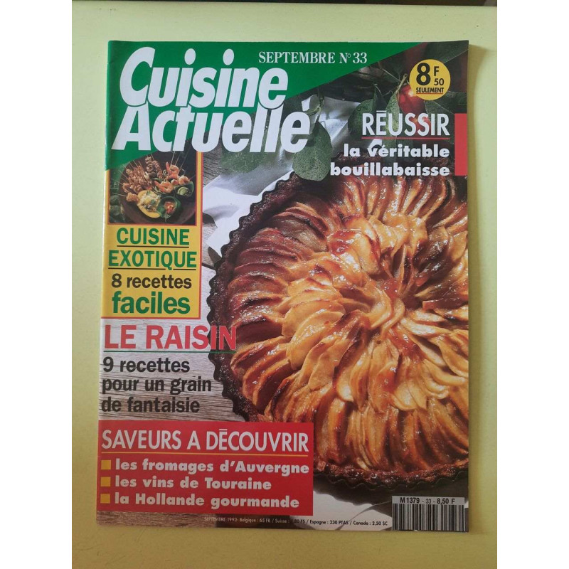 Cuisine Actuelle Nº33 / Septembre 1993