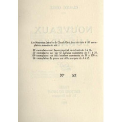Claude Odilé NOUVEAUX LUNAIRES 150ex