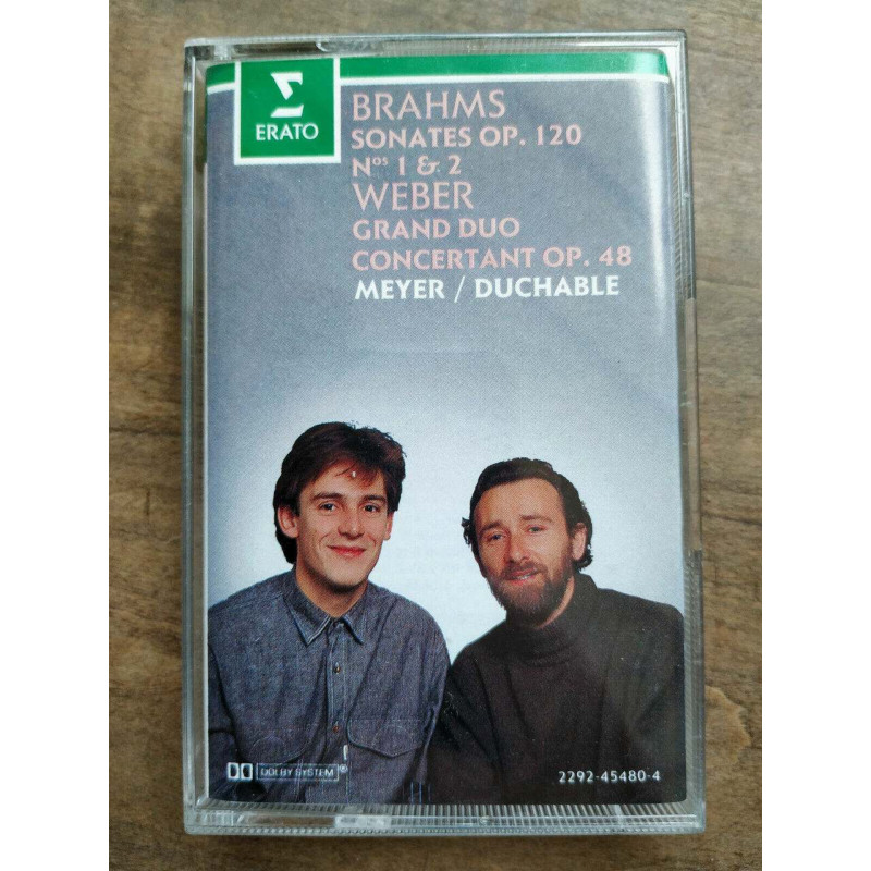 Brahms Sonates Op 120 Nos 1 2 - Meyer Duchable Cassette Audio-K7