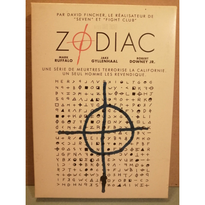 Zodiac Mark Ruffalo Robert Downey Jr. DVD