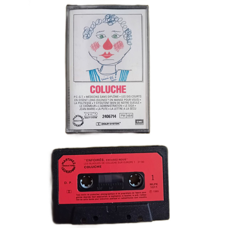 K7 Audio : Coluche - Enfoirés Excusez Nous