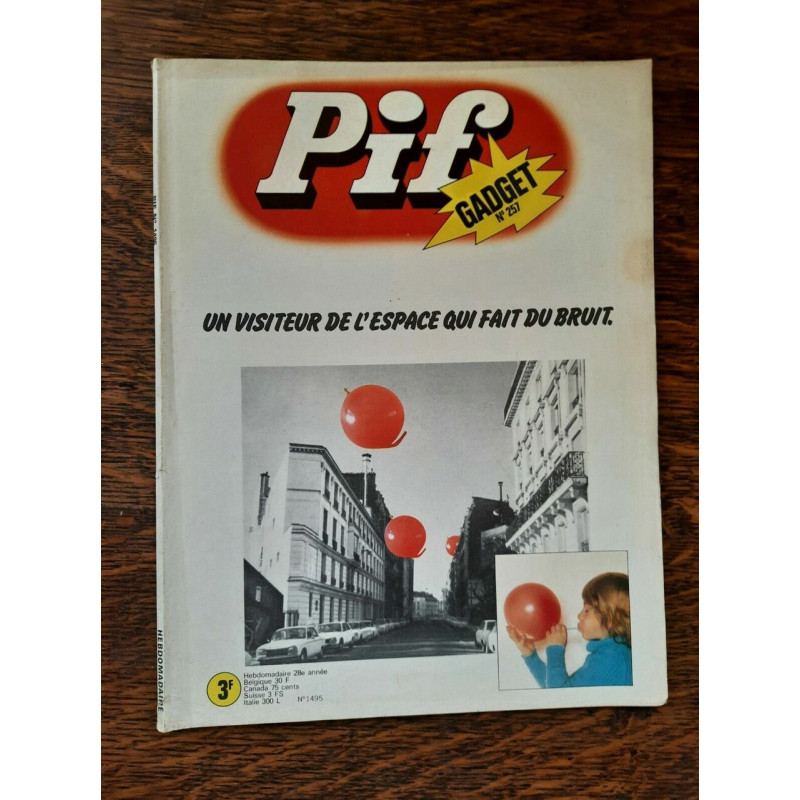 Magazine Pif Gadget n 266 1974
