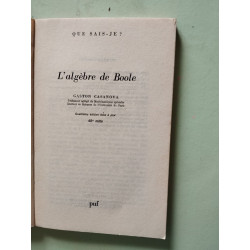 L'algèbre de Boole