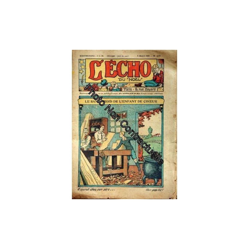 ECHO DU NOEL [No 1174] du 05/03/1933 - LE SANG-FROID DE L'ENFANT...