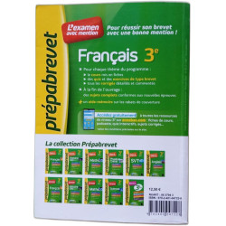 Français 3e - Prépabrevet L'examen avec mention: fiches méthodes...