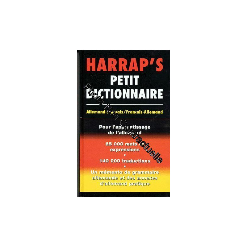Harrap's Petit Dictionnaire - Allemand-Français Français-Allemand Pon