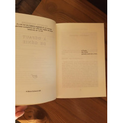 A Défaut de Génie gallimard