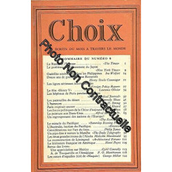 choix 8 - les écrits du mois à travers le monde